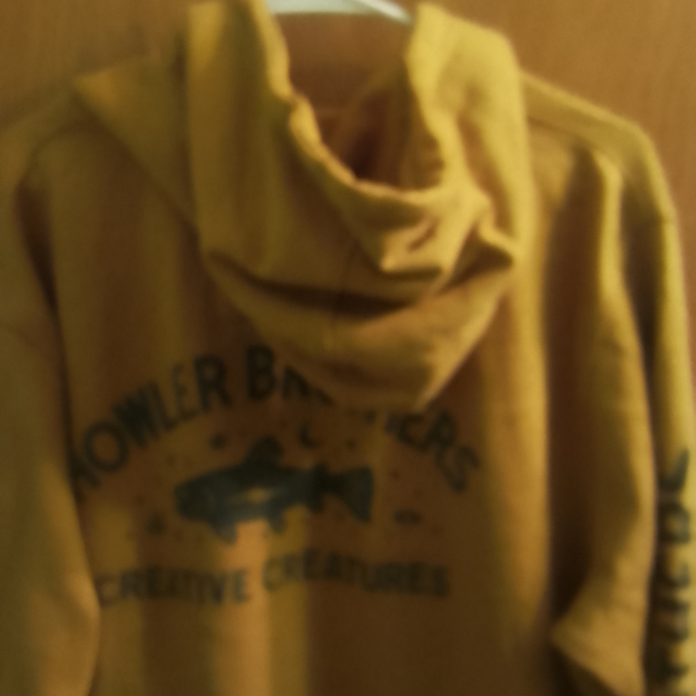 Howler Brothers Creative Creatures Mustard Zip-Up Hoodie Sweater - Picture 4 of 12